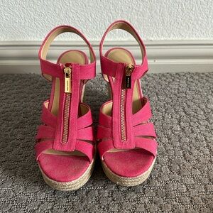 Michael Kors linen Berkley sandals